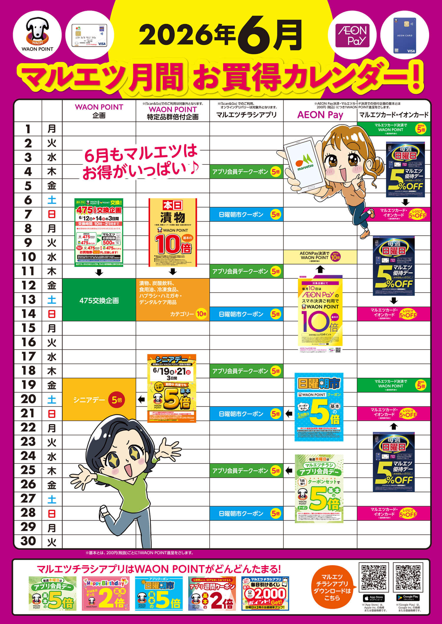 マルエツチラシアプリキャンペーン一覧 2026年6月｜マルエツ