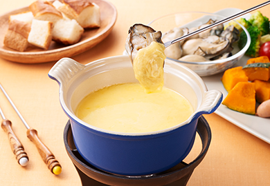 かきのチーズフォンデュ