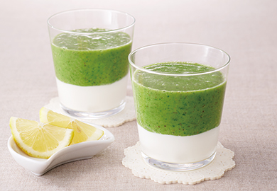 キウイのヨーグルトスムージー