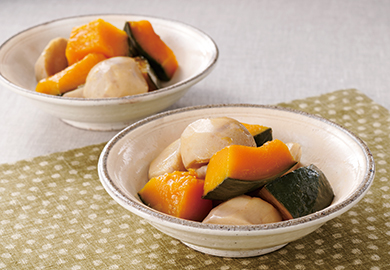 かぼちゃと里いもの煮物