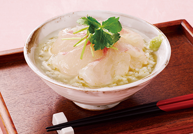 鯛のこんぶ茶茶漬け