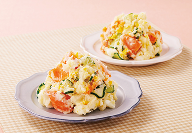 サーモンのクリーミーポテトサラダ