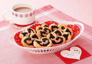 ココアのハートパイ