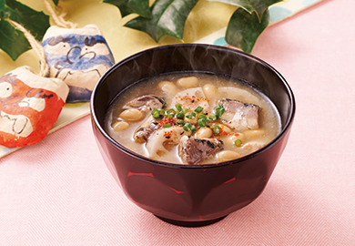 大豆といわしの節分汁