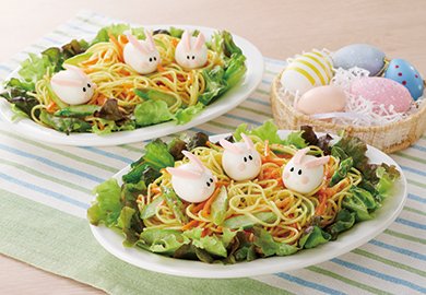 うさぎのイースターパスタサラダ 