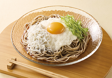 とろろとしらすのぶっかけそば