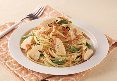 旬菜の和風ペペロンチーノ